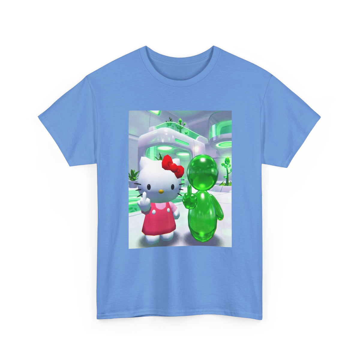 Hello Kitty and Alien Flipping The Bird