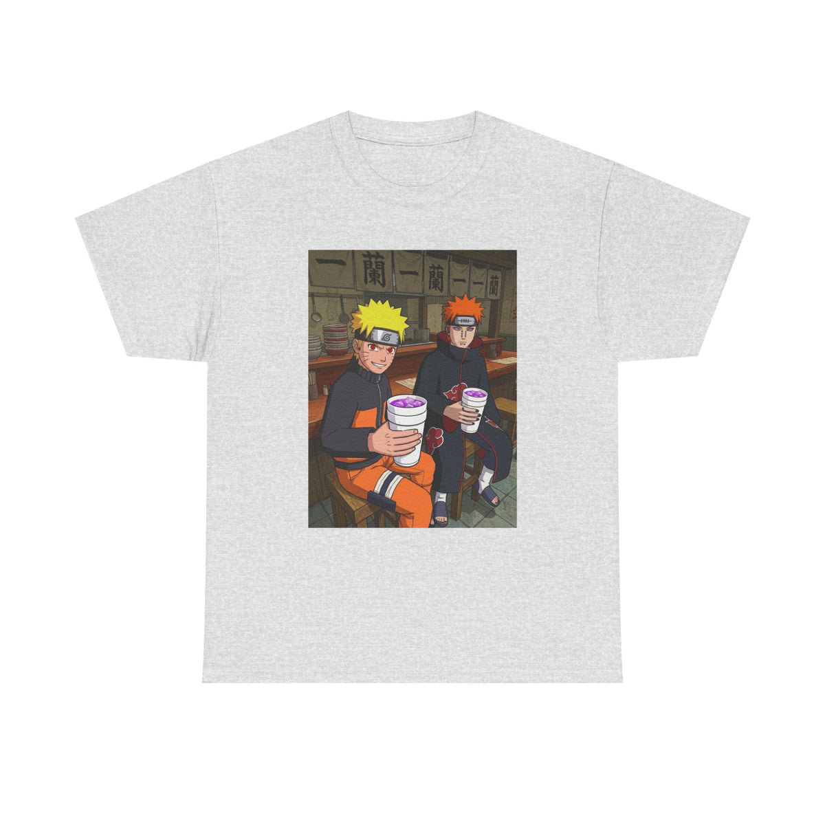 Naruto And Pain Sipping Lean Tee