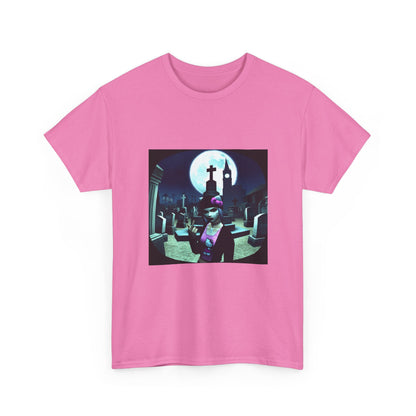 Gothic Hello Kitty Giving Finger Graveyard Tee