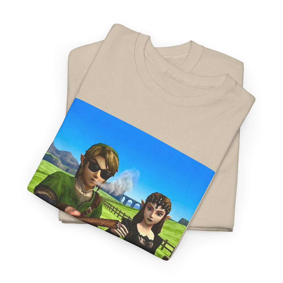 Link And Zelda Passing A Blunt Tee