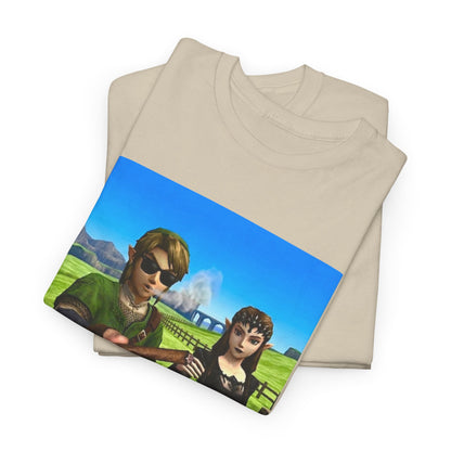 Link And Zelda Passing A Blunt Tee