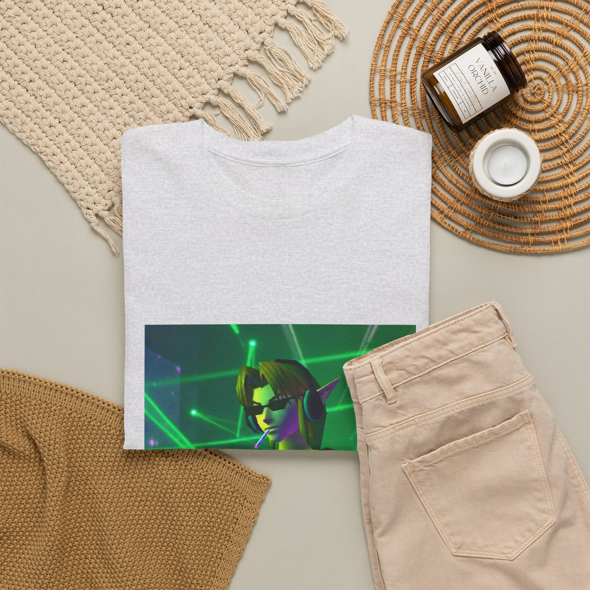 DJ Link Smoking A Blunt At The Club Tee