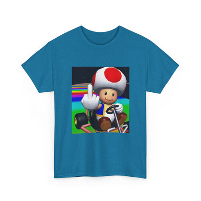 Toad Flipping The Bird On Rainbow Road Tee