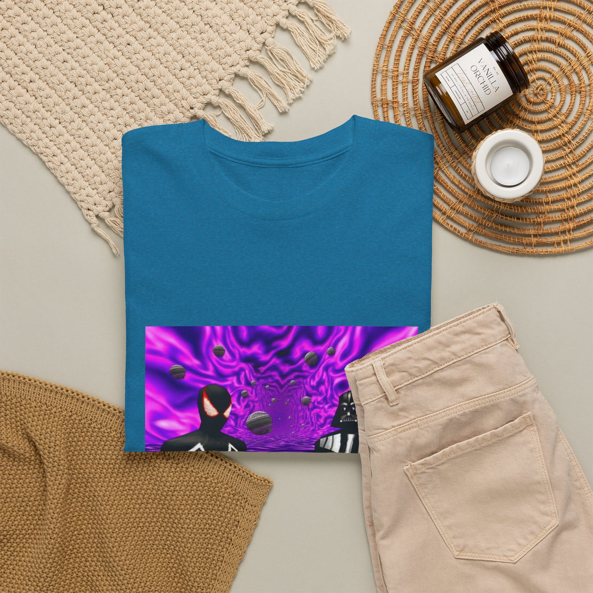 Spider-Man, Darth Vader, And Purple Drank Tee