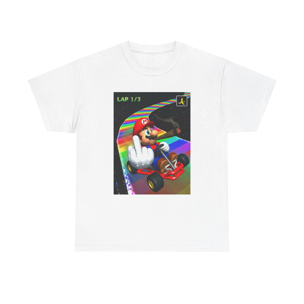 Mario Karting, Blazing, And Flipping The Bird Tee