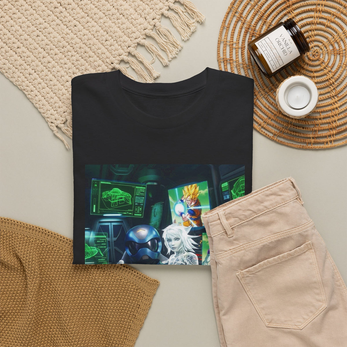 Cybernetic Pilot, Holographic Girl, And Dragon Ball Z