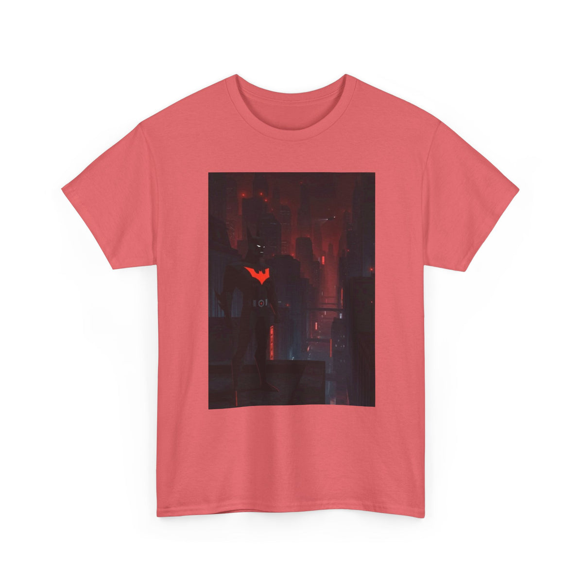 Cyberpunk Bat Hero In Neon City Tee