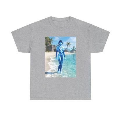 Cortana On Tropical Beach Tee
