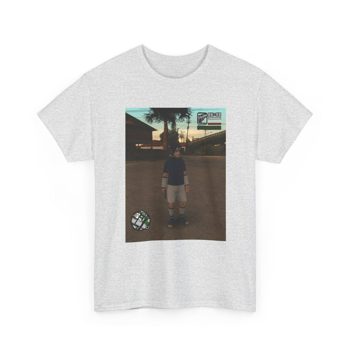 Sasuke Uchiha In San Andreas Streetwear Tee