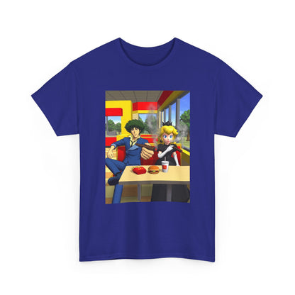 Spike Spiegel And Dark Peach Chilling Tee