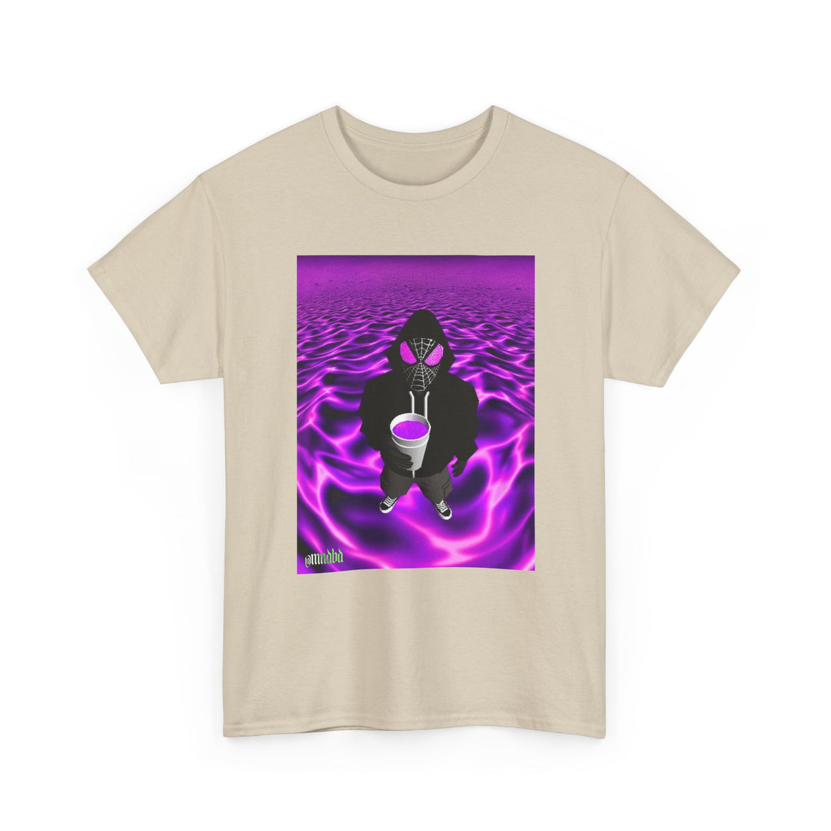 Spider-Hoodie With Purple Swirls Tee