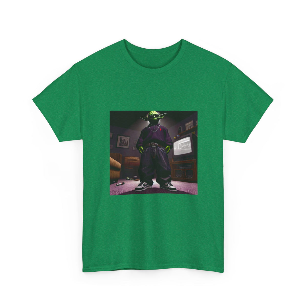 Yoda In Y2K Drip Standing Confidently