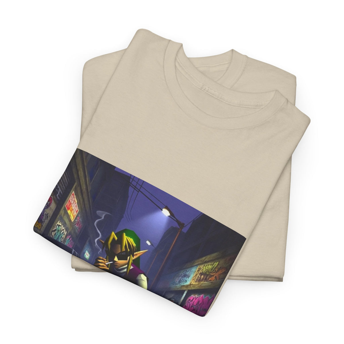 Streetwise Elf Smoking In Alley Tee