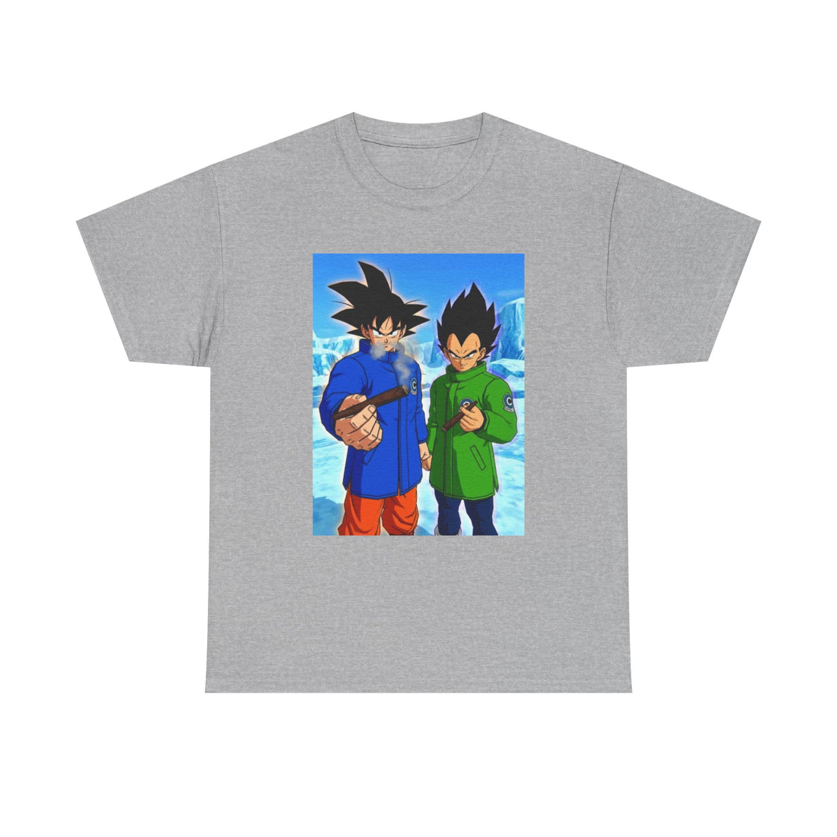 Goku and Vegeta Smoking in the Snow Tee