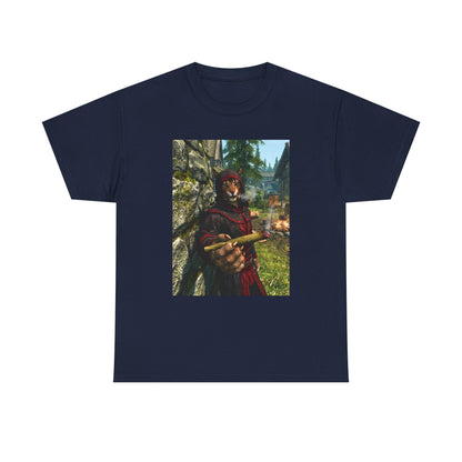 Khajiit Smoking Blunt In Skyrim Tee