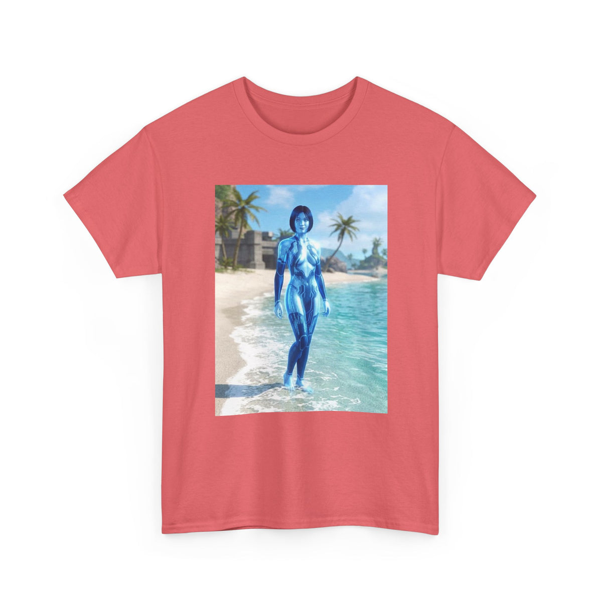Cortana On Tropical Beach Tee