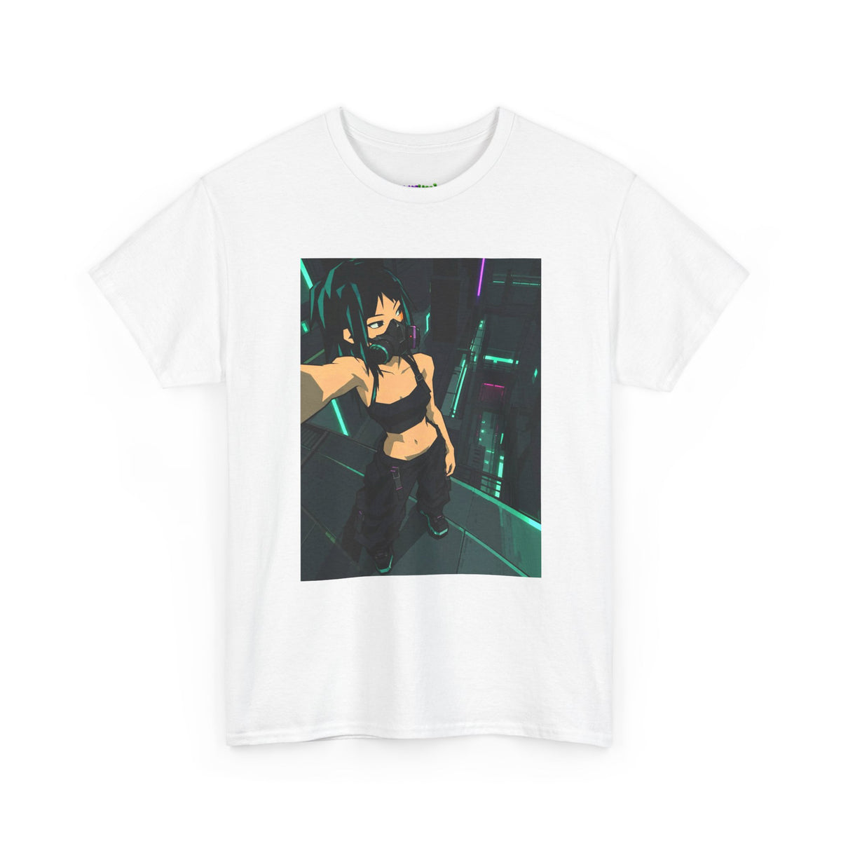 Green Horizon Blur Graphic Tee
