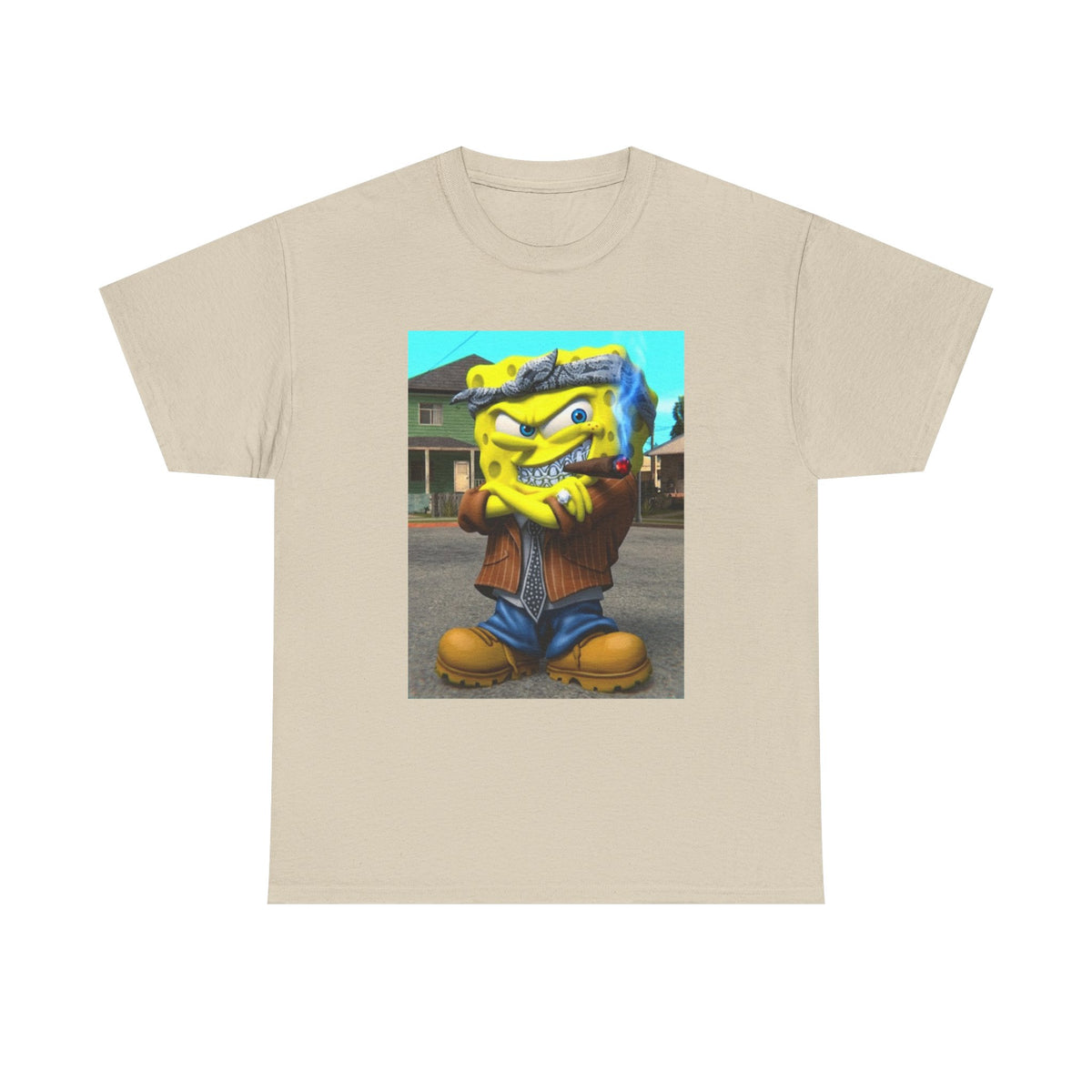 G'd Up SpongeBob Smoking Cigar Tee