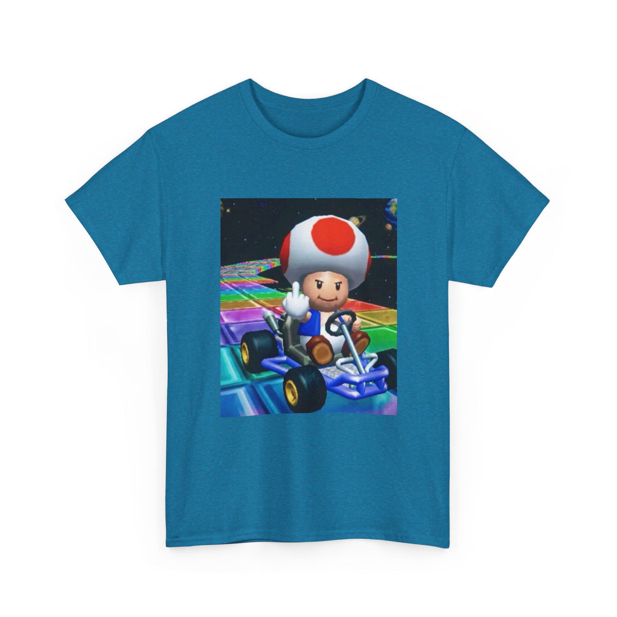 Toad Flipping The Bird On Rainbow Road