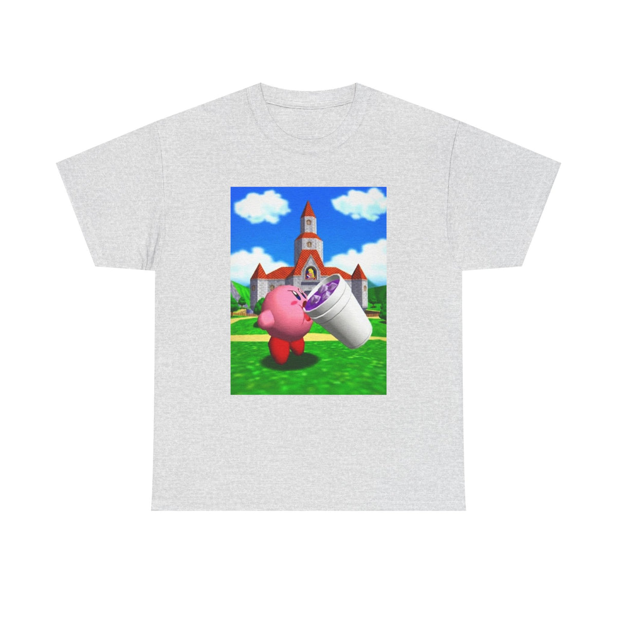 Kirby Sipping Lean At Peach's Castle