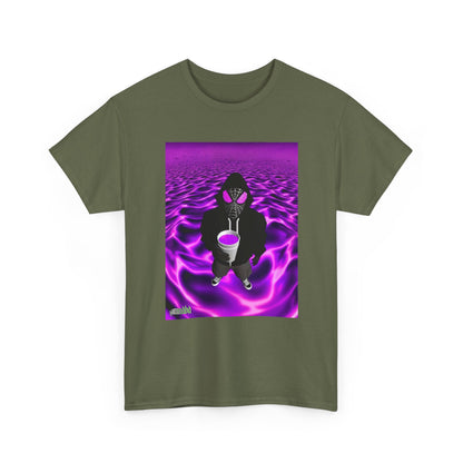 Spider-Hoodie With Purple Swirls Tee