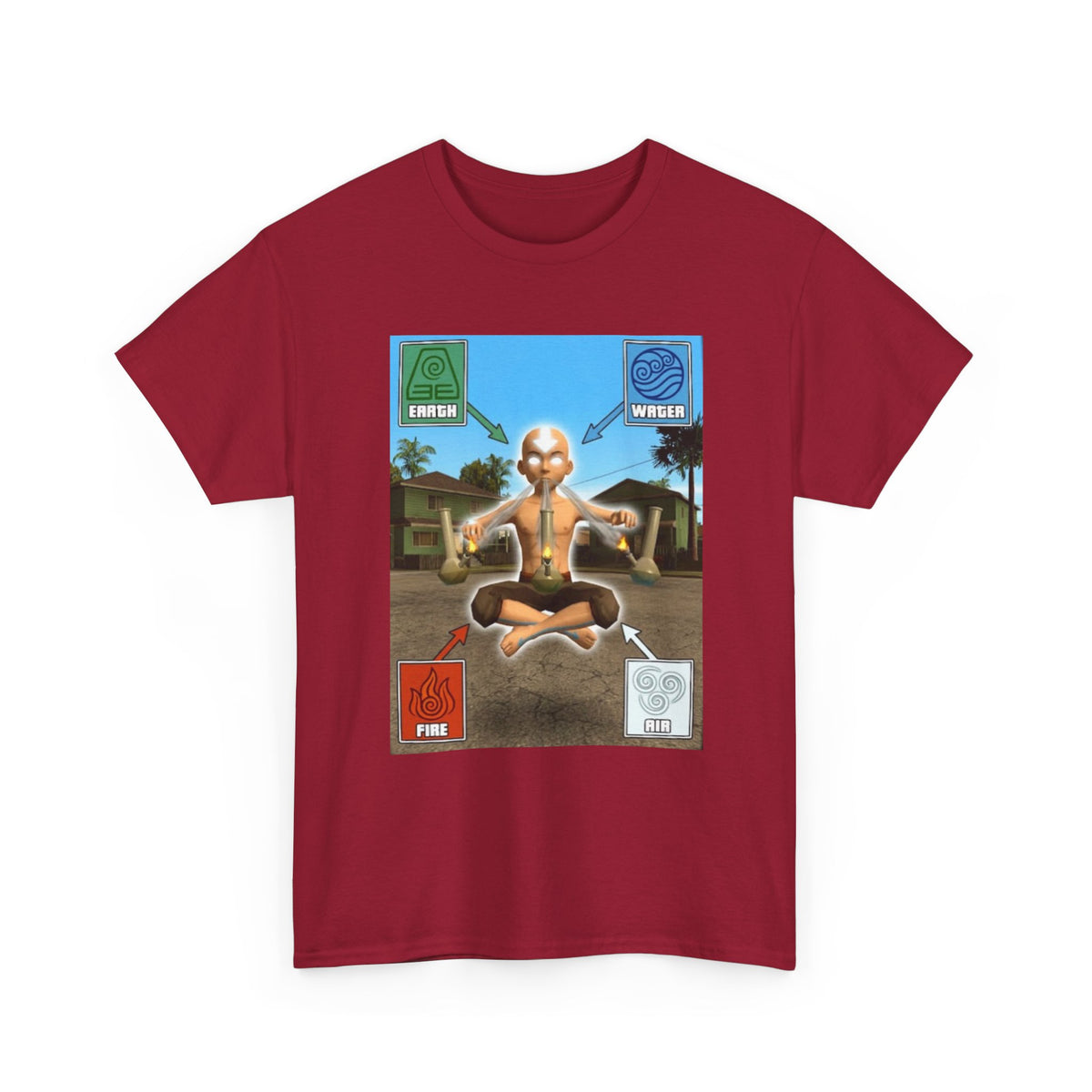 Avatar Meditating With Four Elements Bongs