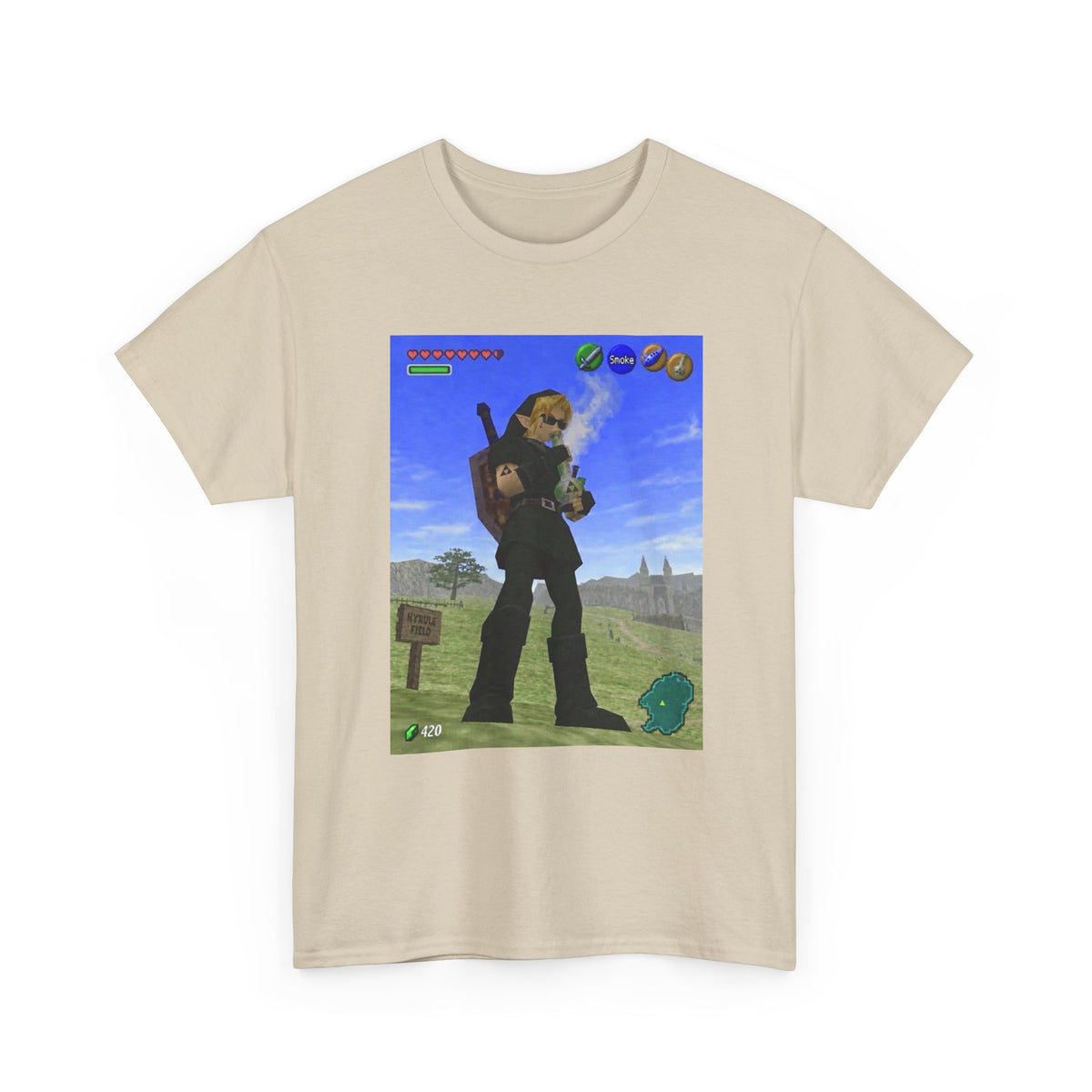 Dark Link Hitting The Bong Tee