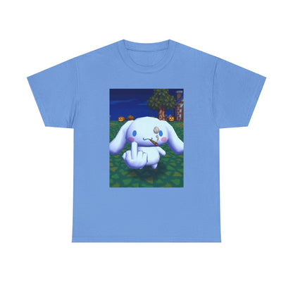 Cinnamoroll Smoking Blunt Flipping Bird Tee