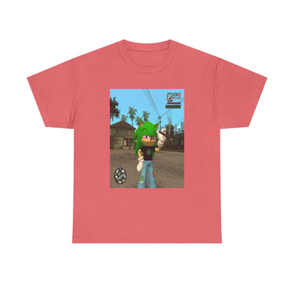 Chill Green Hedgehog Smoking Blunt Tee