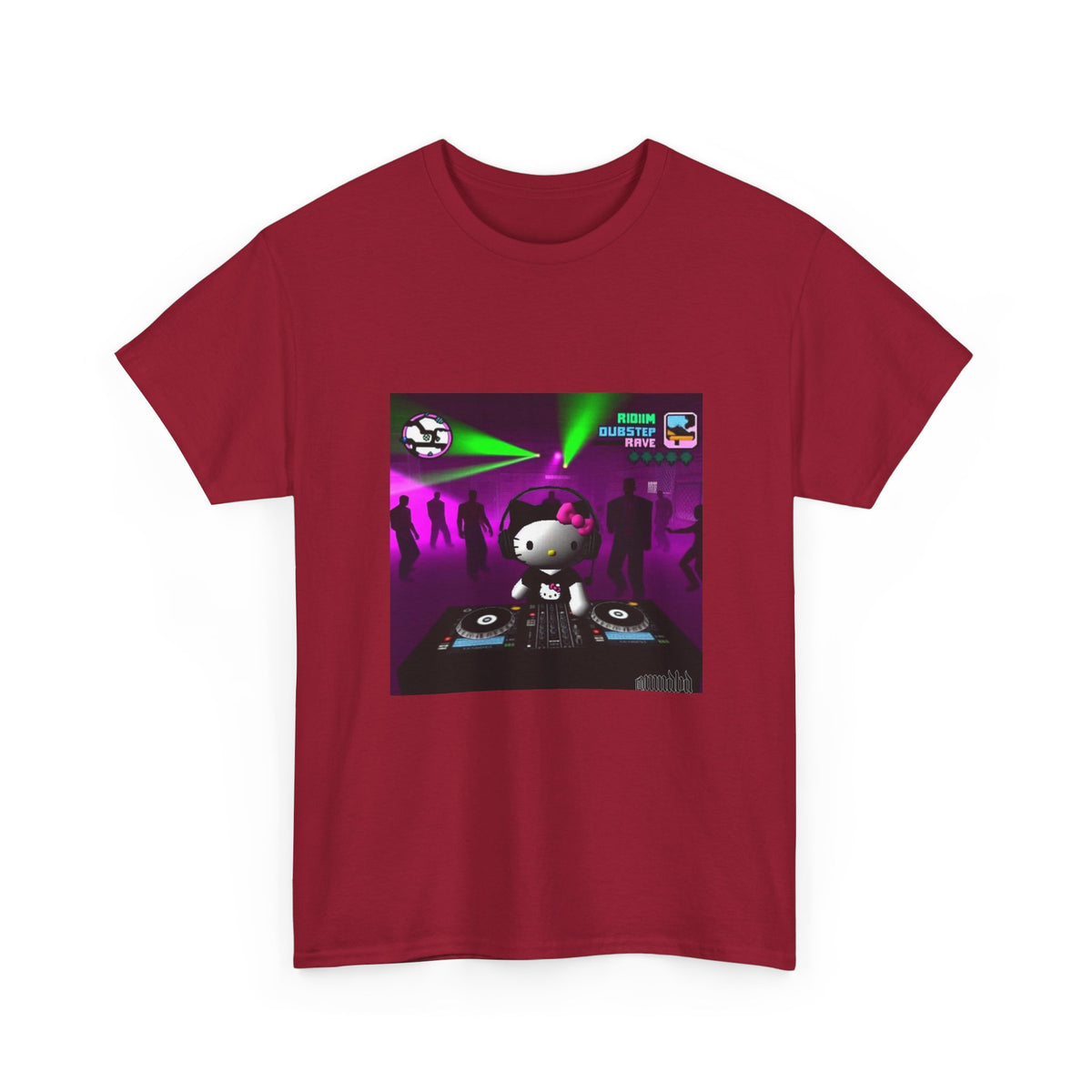 Hello Kitty DJing Dubstep Rave Tee