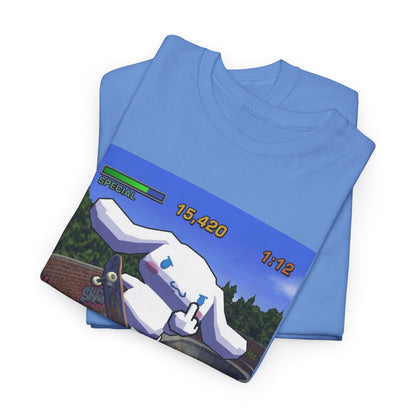 Pixel Cinnamoroll Skateboarding Middle Finger