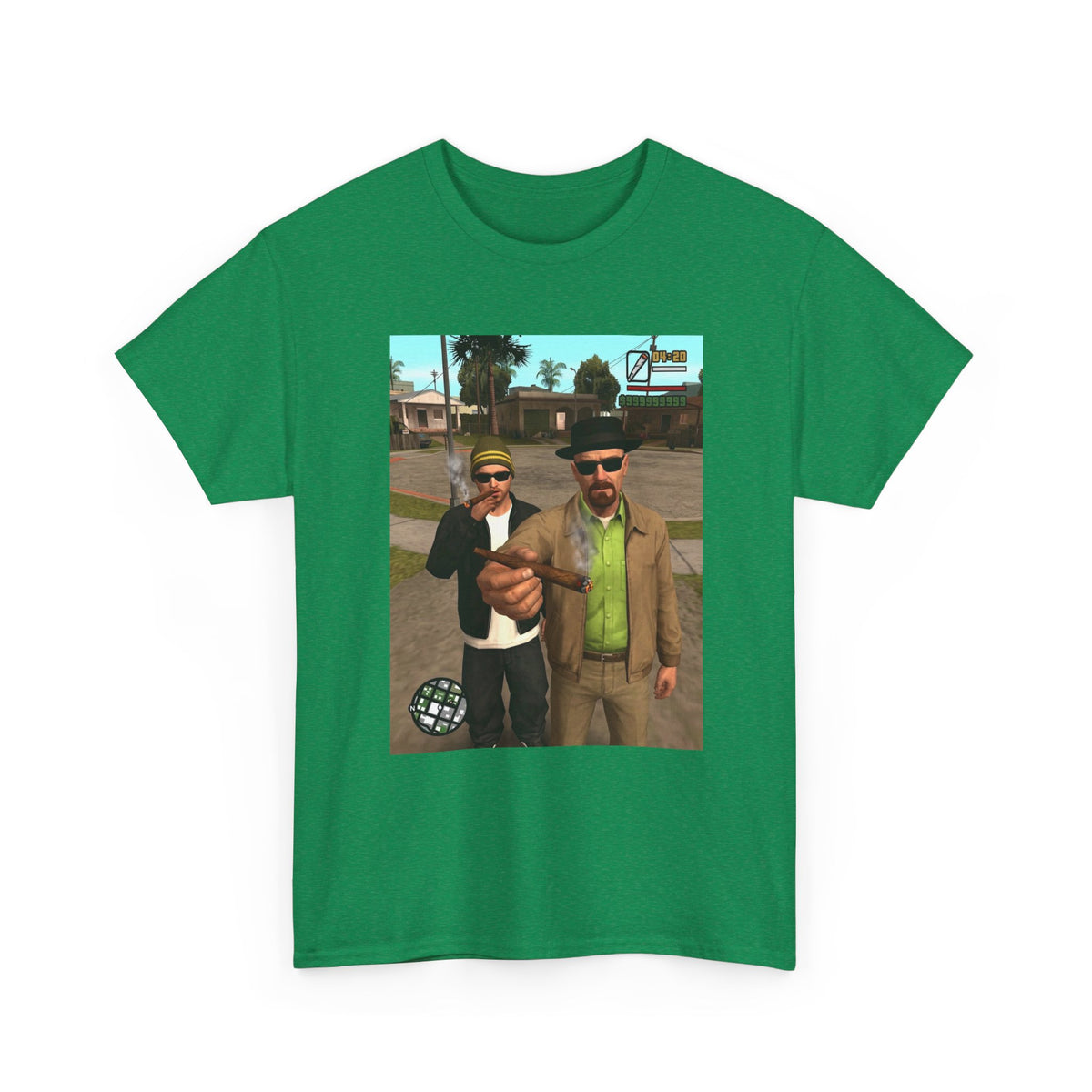 Heisenberg And Jesse Breaking Bad Grand Theft Auto Blunts Tee