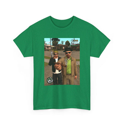 Heisenberg And Jesse Breaking Bad Grand Theft Auto Blunts Tee