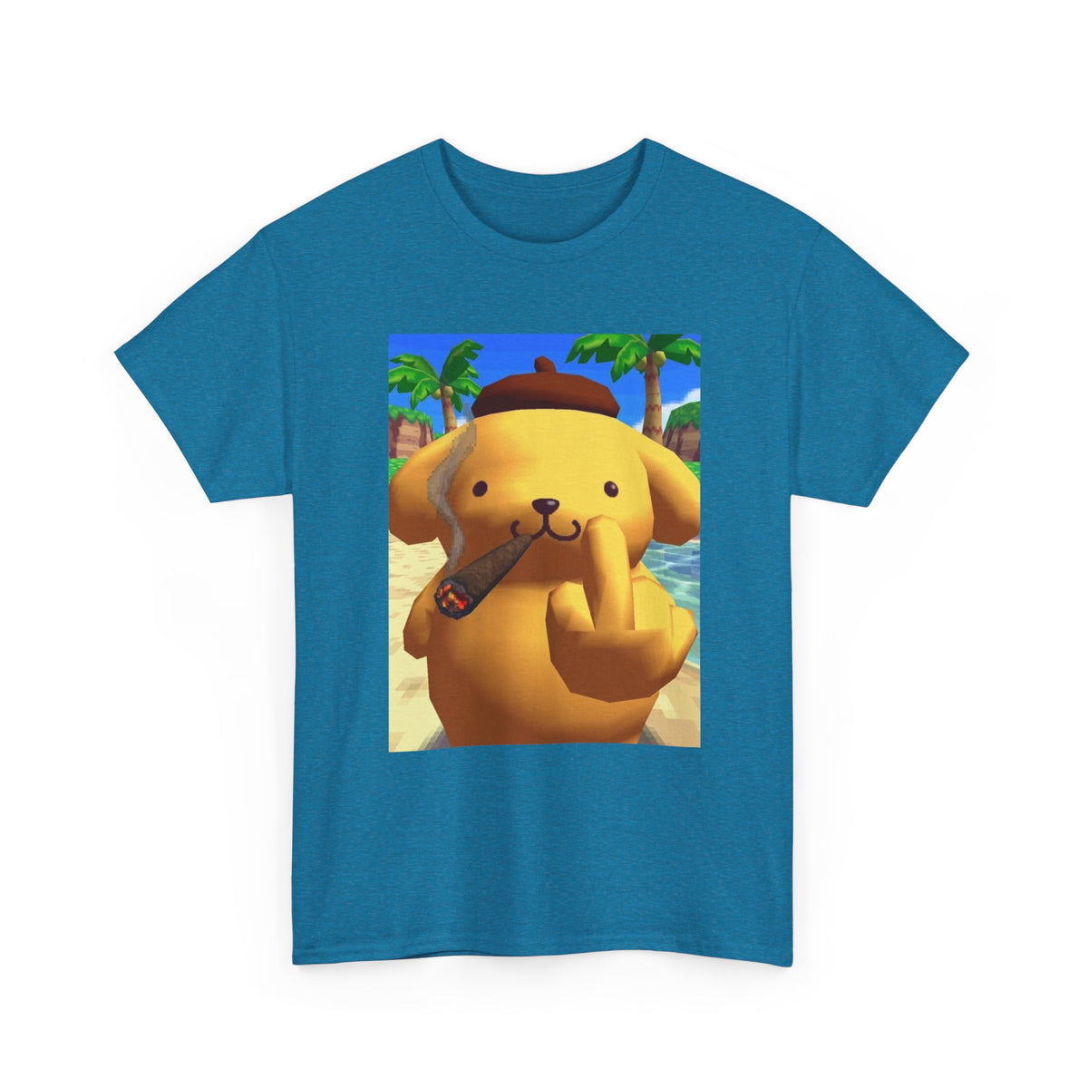 Pompompurin Smoking Blunt & Flipping Off
