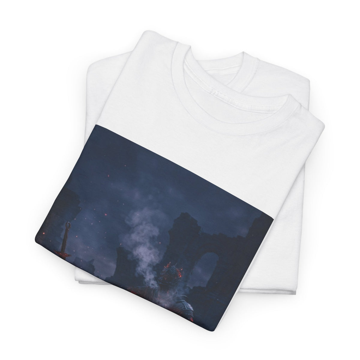 Ashen One Rests By Bonfire With Bong