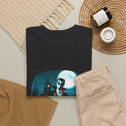 Vampire Giving The Finger In Cemetery Tee
