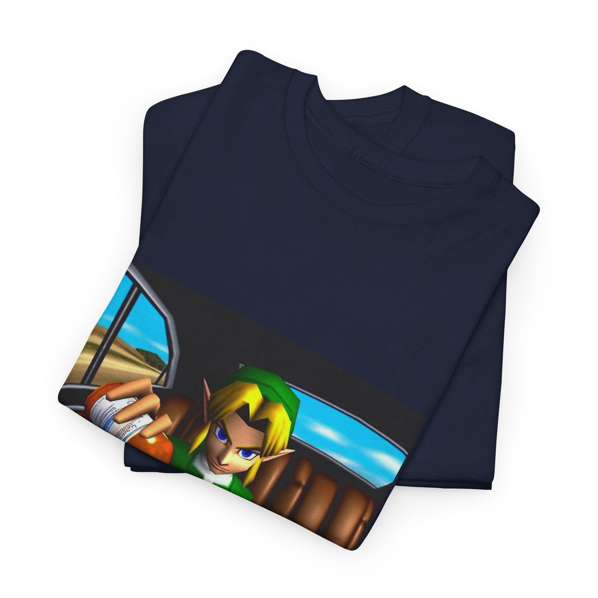 N64 Link Pouring Purple Lean Tee