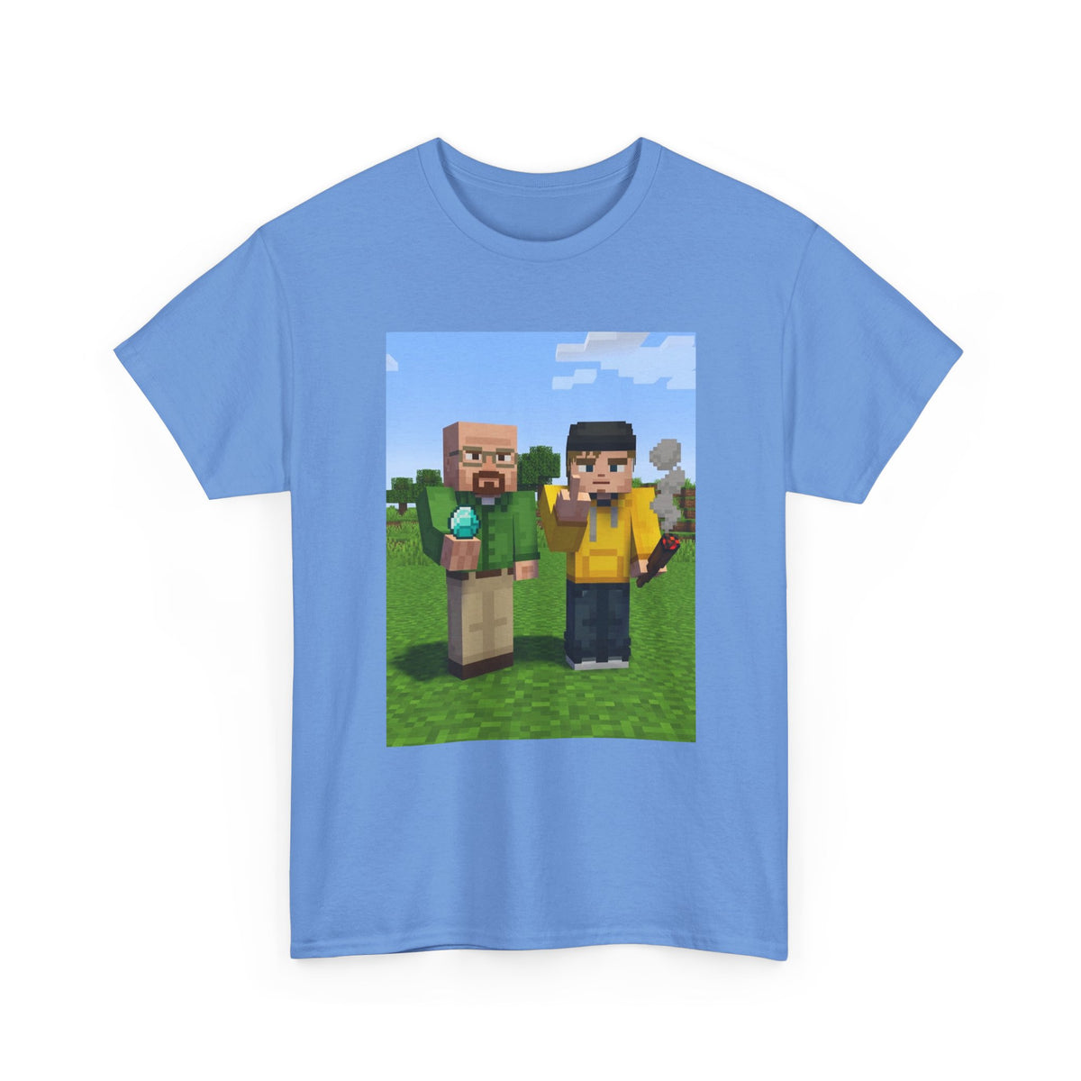 Pixelated Chemists With Blue Crystal And Joint