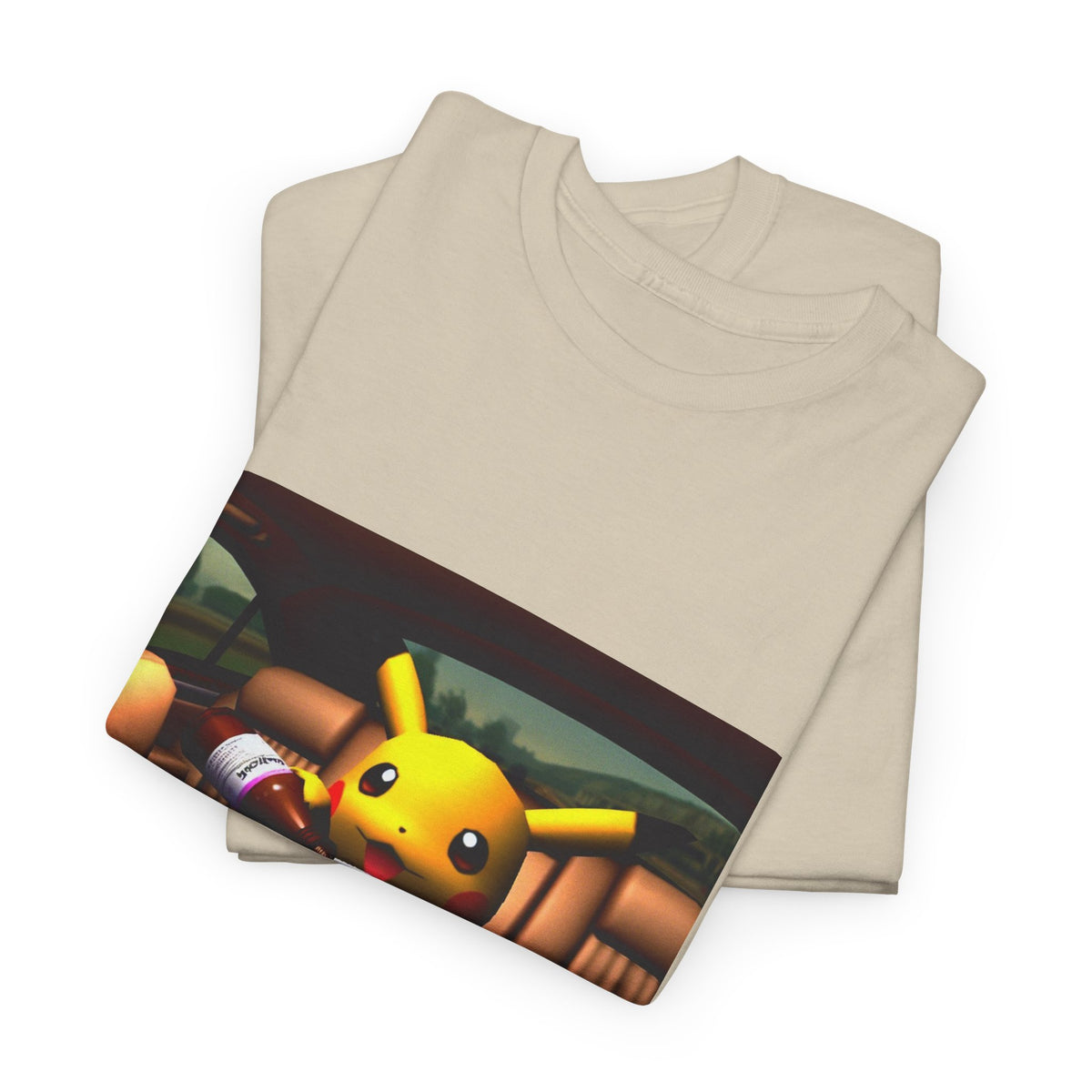 Pikachu Pouring Lean In Car Tee