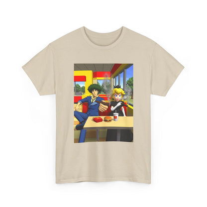 Spike Spiegel And Dark Peach Chilling Tee