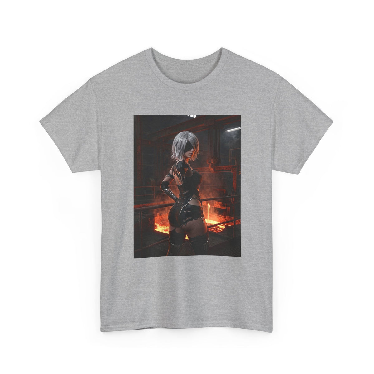 2B Pointing in Fiery Industrial Zone Tee