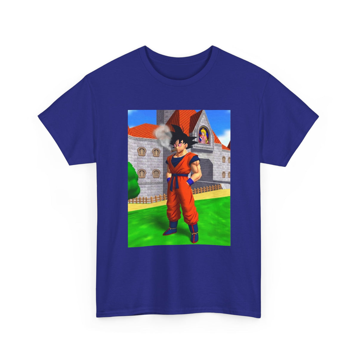 Goku Blazing Outside Peach's Castle Tee