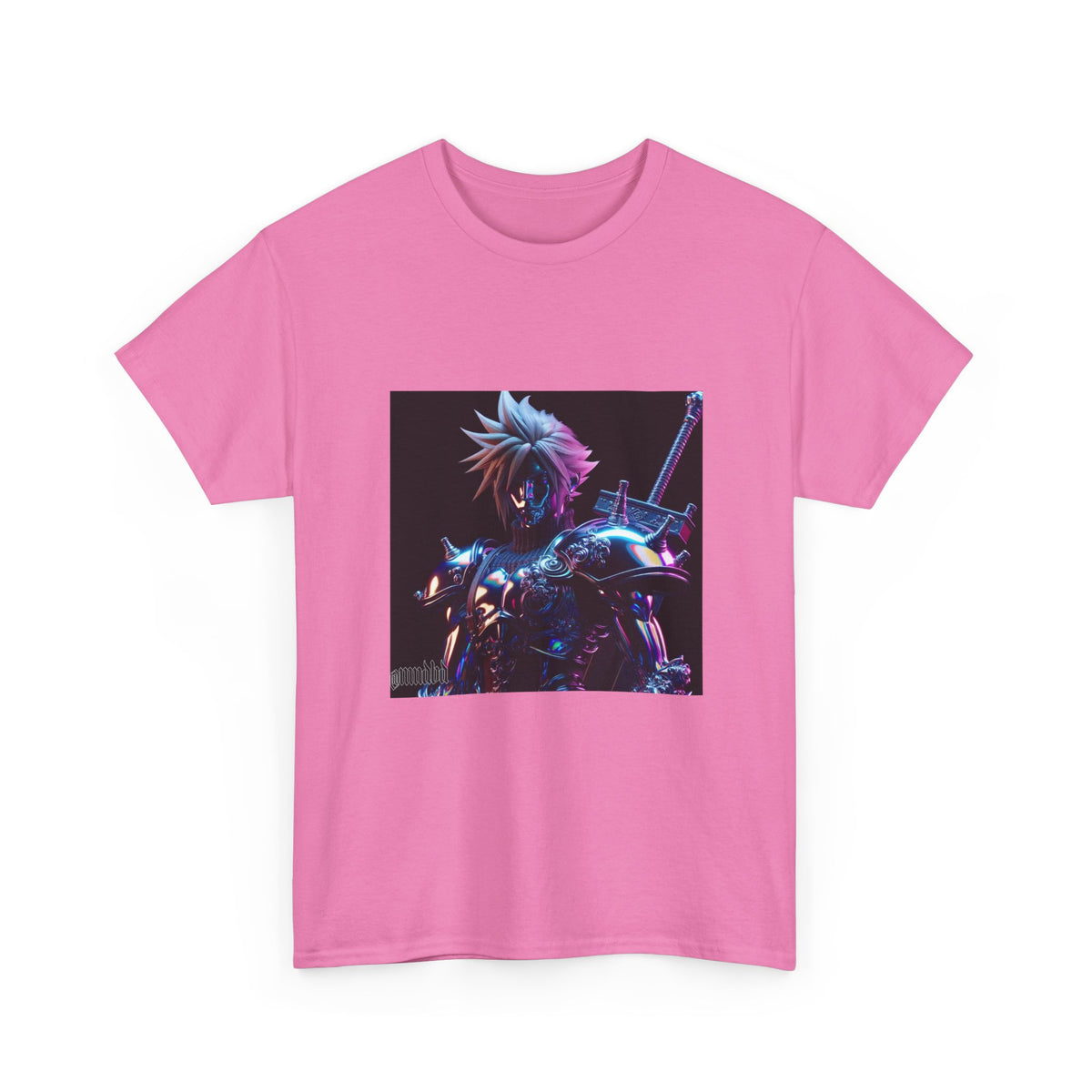 Cyberpunk Warrior With Spiked Hair Tee