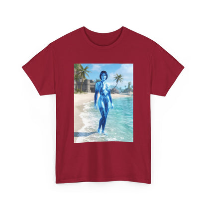 Cortana On Tropical Beach Tee