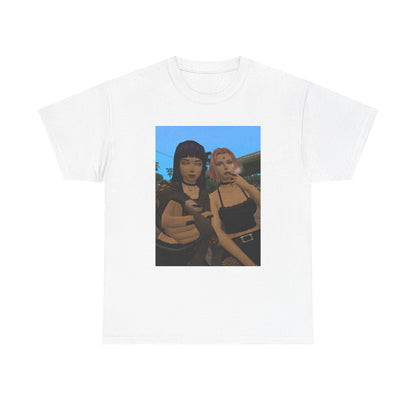 Goth Gamer Girls Sharing A Blunt Tee
