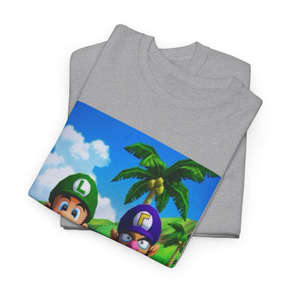 Luigi and Waluigi Flipping The Bird Tee