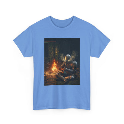 Armored Knight Smoking Bong By Bonfire