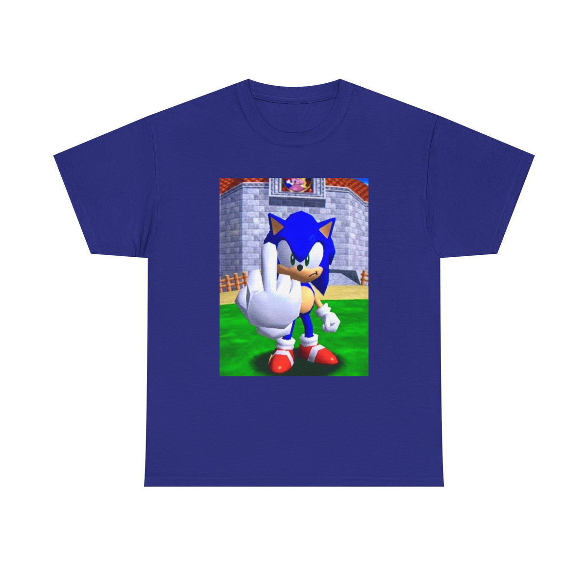 Sonic Flipping Off In The Castle Grounds
