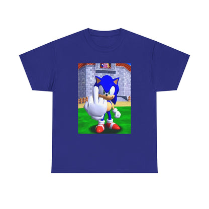 Sonic Flipping Off In The Castle Grounds
