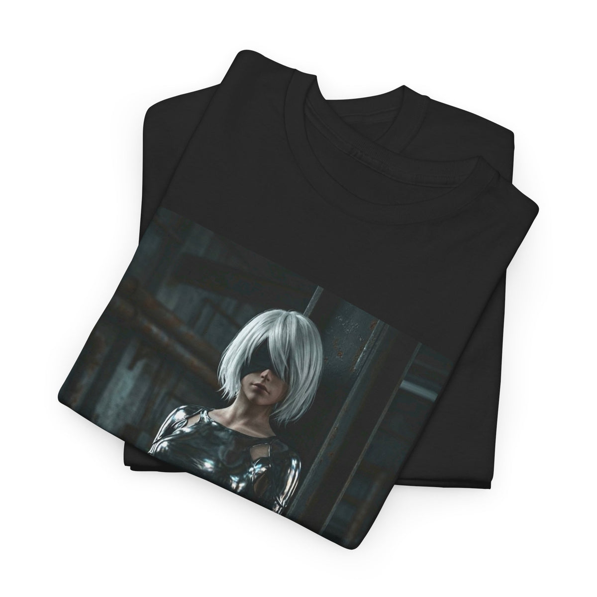 Chrome 2B Leaning In Industrial Scene